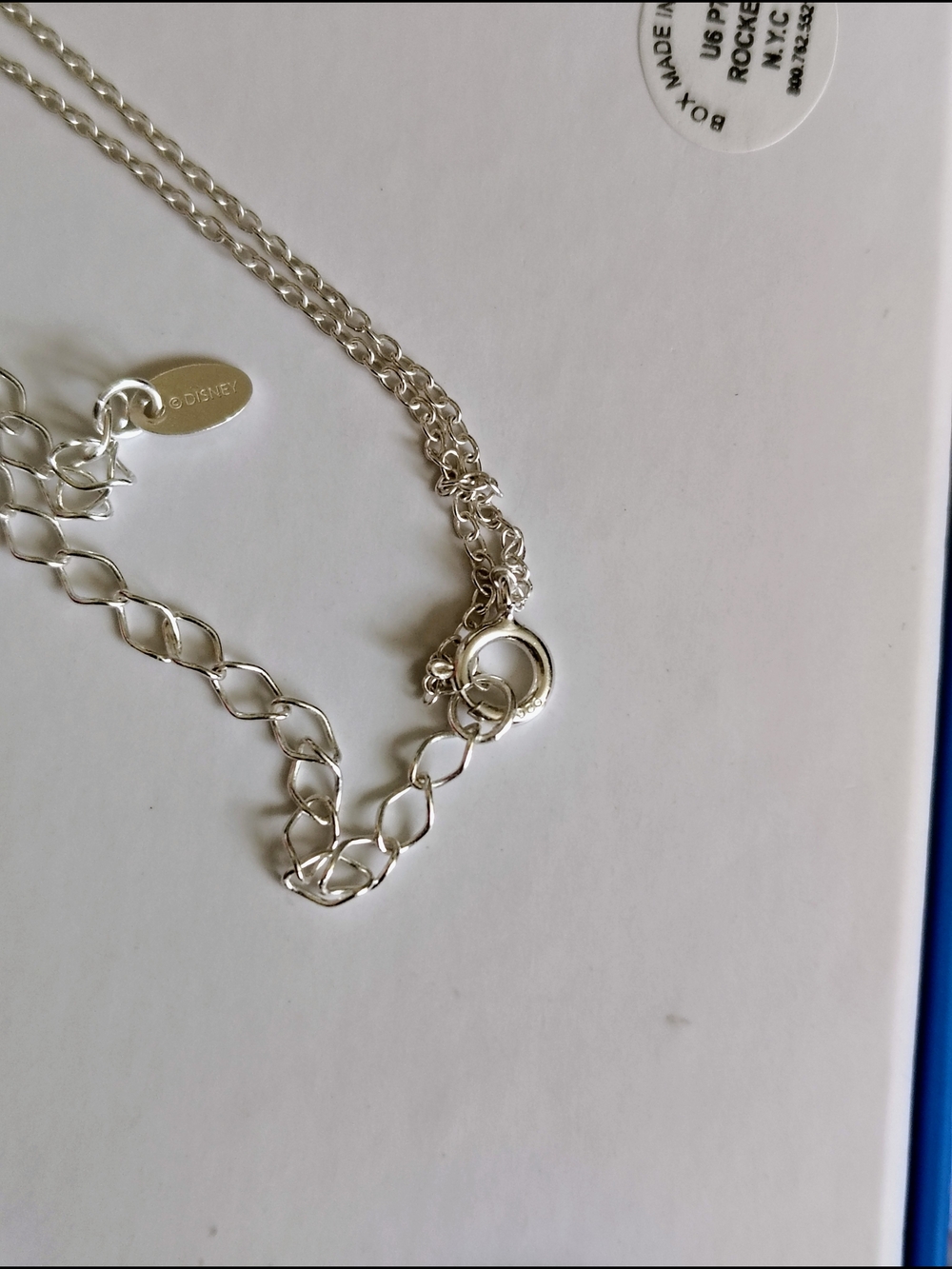 Disney 925 Silver Key Pendant Necklace - Picture 3 of 6